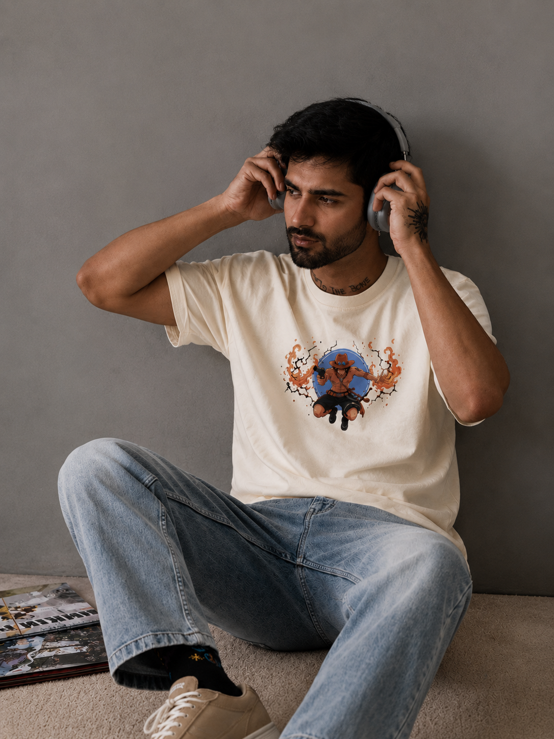 'Portgus D Ace" : Oversize T-Shirt