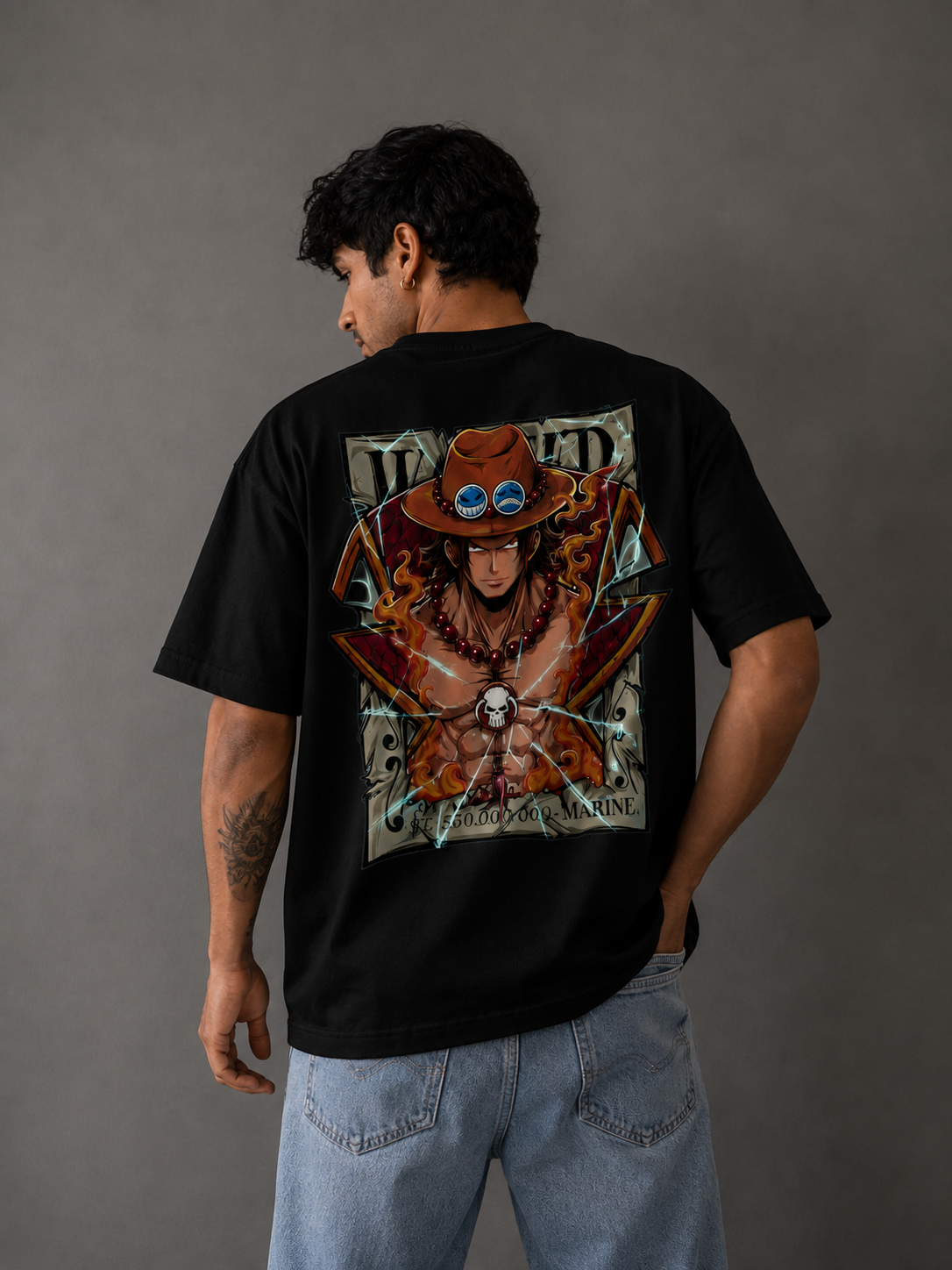 'Portgus D Ace" : Oversize T-Shirt