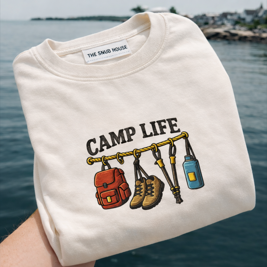 Camp LIfe : Embroidery Oversize T-Shirt